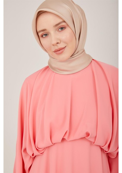 Belinden Dökümlü Şık Elbise 23Y9601 Şeker Pembe indirimleri