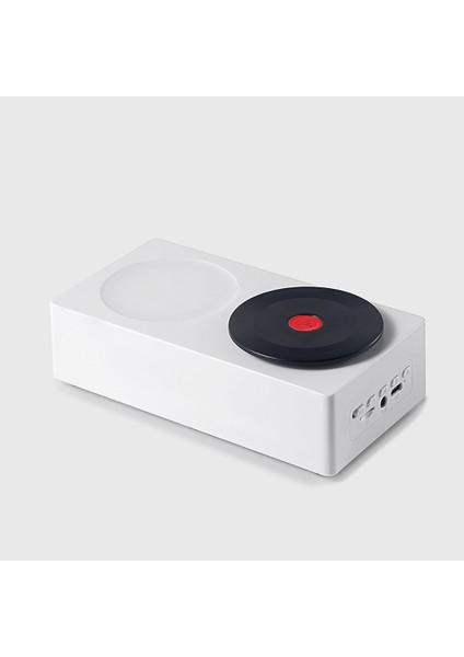 Retro Bluetooth Hoparlör Hoparlör Müzik Çevresi Bas Vintage Vinil Gramofon Gece Işık Hoparlörü Kablosuz Mini Hoparlör (Yurt Dışından)