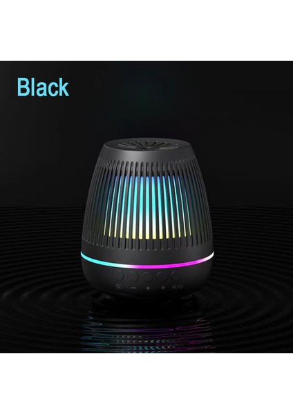 Led Bluetooth Hoparlör Renkli Taşınabilir Fm Radyo Tws Kablosuz Bas Subwoofer Müzik Oyuncu Boombox (Yurt Dışından)