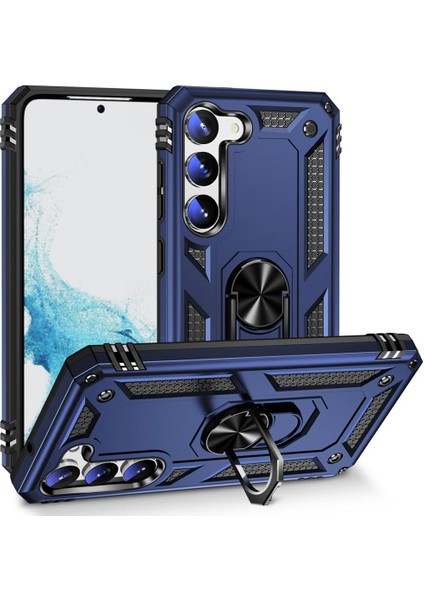 Samsung Galaxy S23 Kılıf Yüzüklü Zırh Tank Vega