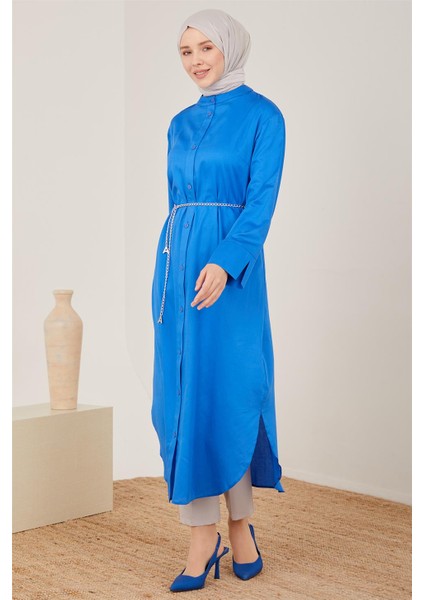 Oversize Tunik Elbise 23Y4502 Kobalt