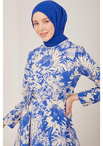 Desenli Belden Bağlamalı Tunik 23Y4461 Mavi fırsatları