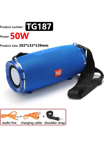 Yüksek Güçlü Bluetooth Hoparlör Dış Mekan Müzik Merkezi Subwoofer Fm Için Pc Müzik Merkezi Için Taşınabilir Sesli Sesli (Yurt Dışından)