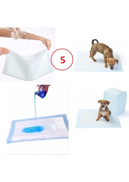 Yıkanabilir Köpek Çiş Pedi - 90 x 60  cm 5li Paket