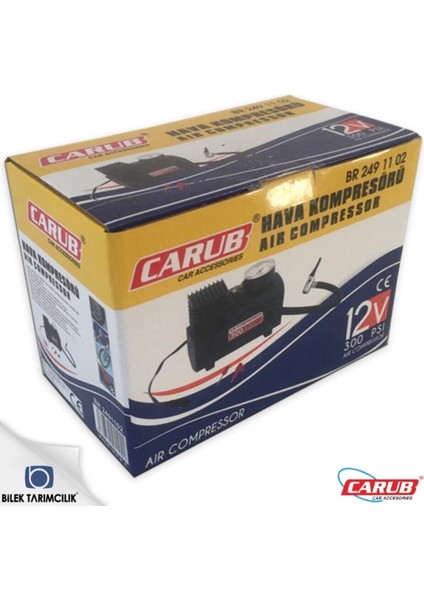Carup 12V Hava Kompresörü 300 Psı