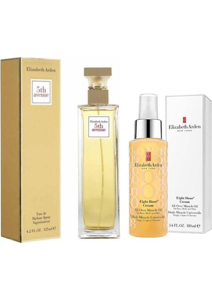 5th Avenue Edp Parfüm 125ML+CREAM All-Over Oil 100ML 2li Set