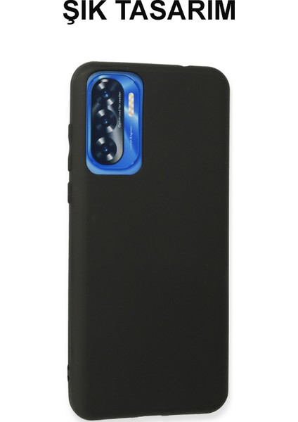 Caseworld Reeder P13 Blue Max L 2022 ile Uyumlu Kapak Mat Siyah Soft Silikon Kılıf