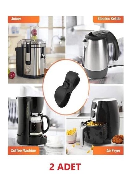 Airfryer Kablo Sarma Aparatı 2 Adet Yapışkanlı Airfry Fırın Rondo Elektrikli Alet Mutfak Kablo Düzenleyici fiyatları