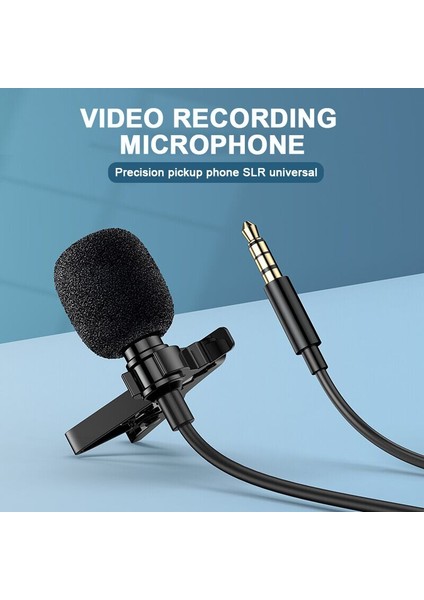 3.55MM Dizüstü Bilgisayar Mikrofonu Özel Radyo Video Canlı Slr Kamera Röportaj Kablosuz Dizüstü Profesyonel Bilgisayar Mikrofonu (Yurt Dışından)