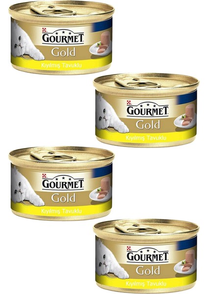 4 Adet Purina Gourmet Gold Kıyılmış Tavuk 85 gr