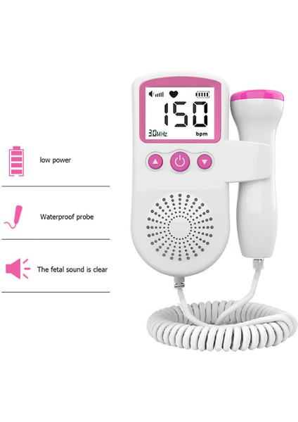 Fetal Doppler Kalp Atışı Monitörü Arkadan Aydınlatmalı LCD Prob Bebek Kalp Atışı Monitörü (Yurt Dışından) fırsatları