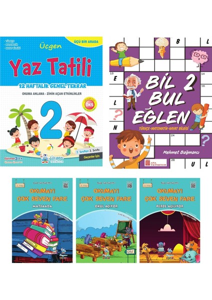 Üçgen 2.sınıf Yaz Tatili 12 Haftalık Tekrar Seti