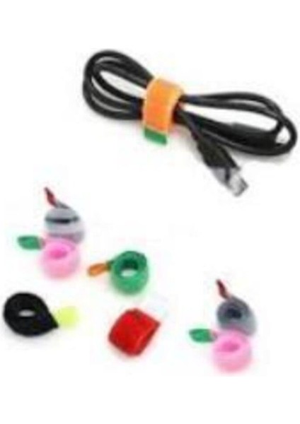 Kablo Düzenleyici Toparlayıcı Cırtlı Bant Kablo Bağı (6 Adet) indirimleri