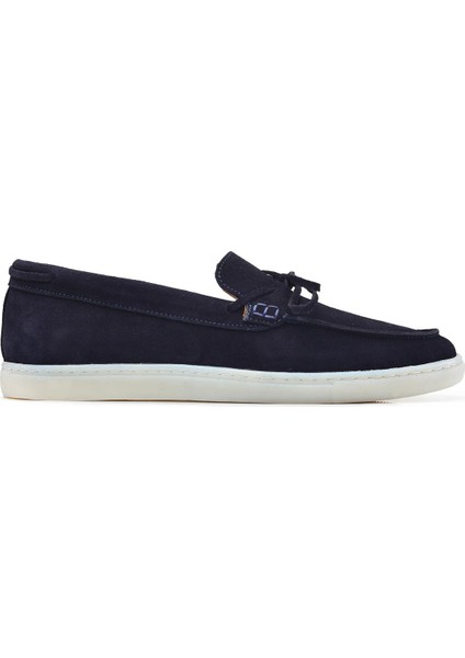 Lacivert Süet Yazlık Loafer -13023-