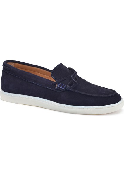 Lacivert Süet Yazlık Loafer -13023-