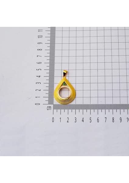 Damla 14 Ayar Çeyrek Altın Çerçeveli Kolye indirimleri