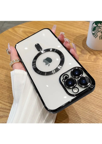 Apple iPhone 14 Pro Magsafe Silikon Siyah Kamera Korumalı Voyodemre MF-VY-14A