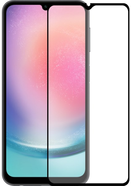 Samsung Galaxy A24 Tam Kaplayan Temperli Ekran Koruyucu Cam