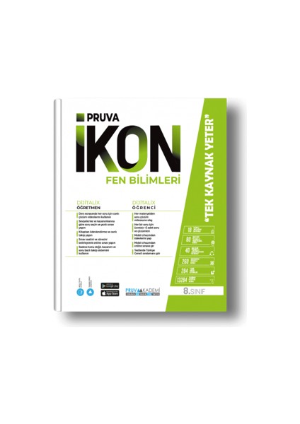 Ikon 8. Sınıf Matematik - Fen Bilimleri - Türkçe Soru Bankası