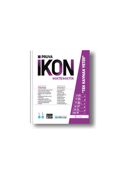 Ikon 8. Sınıf Matematik - Fen Bilimleri - Türkçe Soru Bankası