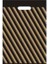 Takviyeli Çizgili Siyah Giyim Poşeti Mağaza Çantası No:3 33CM X45 cm 1