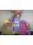 Retro Zeytin Makaron Pembe ve Lila Balon Zinciri 100 Adet 1