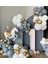 Krom Gold Pastel Gri ve Beyaz Balon Zinciri 100 Adet 1