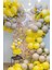 Pastel Balon Zinciri Sarı Gri Pastel Balon 1