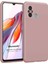 Matte Silicone Xiaomi Redmi 12C Kılıf Rose Gold 1