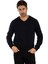 Tony Montana Regular Fit Kadife Selanik Basic Erkek V Yaka Sweatshirt-KS1401 3