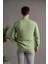 Modtime Slimfit Gofre Kumaş Yaka Düğmeli Uzun Kol Erkek 4