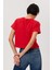 Code Kadın O Yaka T-Shirt Kırmızı 4