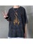 Yıkamalı Gothic Scorpion Eskitme T-Shirt 3