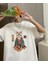 Sushi Cat Beyaz Oversize T-Shirt 1