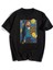 Van Gogh Starry Night Siyah Oversize T-Shirt 2