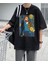 Van Gogh Starry Night Siyah Oversize T-Shirt 1