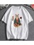 Sushi Cat Beyaz Oversize T-Shirt 2
