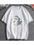 Shark Cat Beyaz Oversize T-Shirt 1