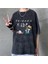 Yıkamalı Friends Baskılı Unisex Oversize Vintage Eskitme T-Shirt 4