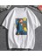 Van Gogh Starry Night Beyaz Unisex Oversize T-Shirt 2