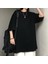 Düz Siyah Oversize T-Shirt 1