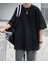Düz Siyah Oversize T-Shirt 2