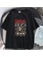 Rock Serisi Slipknot Goat & Skulls Siyah Oversize T-Shirt 2