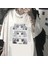 Triple Anya Forger Baskılı Beyaz Oversize T-Shirt 1