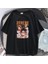 Anime Poster Baskılı Siyah Unisex Oversize T-Shirt 2