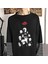 Naruto - Uchihas Baskılı Fake Sleeves Siyah T-Shirt 1