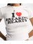 I Love Breaking Hearts Baskılı Beyaz Crop 2