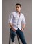 Evrytime Slimfit Yaka Düğmeli Çizgili Uzun Kol Yazlık Erkek Gömlek 1