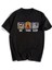 Eat Train Sleep Siyah Oversize T-Shirt 2