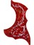 10PCS Kırmızı Anti-Çizik Akustik Gitar Pickguard Kendi Kendine Yapışkan Çizik Plakası (Yurt Dışından) 1